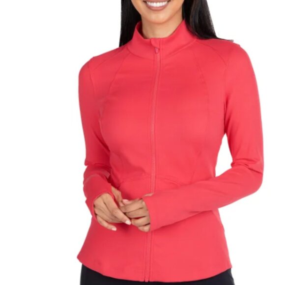 Spyder Women's Yoga Jacket Pink Size 2XL - Picture 1 of 9
